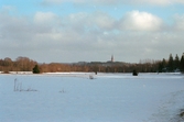 Vy mot Högsäters kyrka