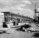 Byggnation av brickebacken, september 1972