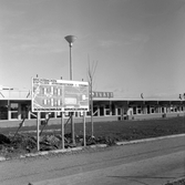 Orienteringstavla vid Brickebackens centrum, 1970-tal