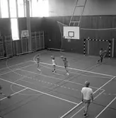 Elever i Brickebackens skolas gymnastiksal, 1970-tal