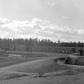 Buss i trafik i Brickebacken, 1970-tal