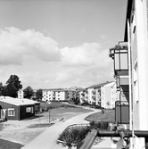 Bostadshus med balkonger i Baronbackarna, 1960-tal