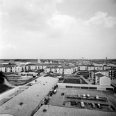 Bostadshus och parkering i Baronbackarna, 1960-tal