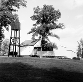 Kyrka med klockstapel i Baronbackarna, 1960-tal