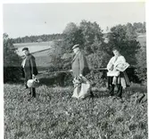 Björksta sn, Frögärde. 
Kräftfiske, 1936.