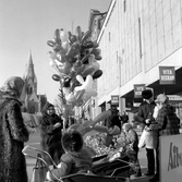 Ballongförsäljning på Hindersmässan, 1960-tal