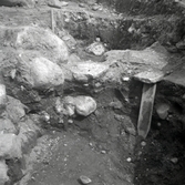 Arkeologisk utgrävning vid Krusenstiernska gården.
