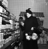 Konsums snabbköpsbutik sannolikt år 1950.