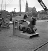 Tändkulemotor från Skandiaverken till hamnkran i Södra Hamnen, Lyskeil.