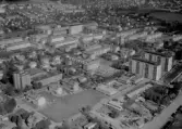 Flygfoto över Borlänge.