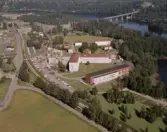 Flygfoto över Avesta lasarett.