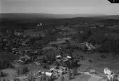 Flygfoto över Bjursås.