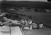 Flygfoto över Grangärde Ålderdomshem.