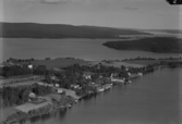 Flygfoto över Grangärde Kyrkby.