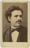 Porträtt på C. F. Lagerström, Hattmakare. foto 1876