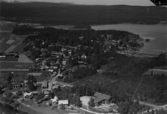 Flygfoto över Syrholns by, Floda, Dalarna