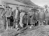 Skördearbetare i Hovsta, 1915 ca