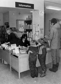 Informationsdisken på biblioteket i Lillån, 1985