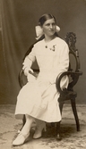 Konfirmanden Greta Johansson från Yxta i Hovsta, 1910-tal
