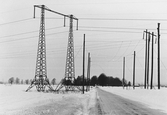 Elstoplar vid väg mot Älgskogen i Längbro, 1977-1978