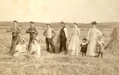Paus i skördearbetet på Ralaängarna i Hallsberg, 1900-1909