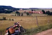 Motorcykel vid vägkant