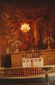 Målning vid koret i Kumla kyrka, 1965