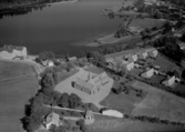 Flygfoto över Klosterskolan, Avesta.
