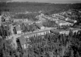 Flygfoto över Hälsinggården, Falun.