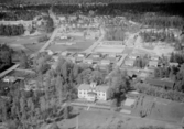 Flygfoto över Hälsinggården, Falun.