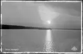 Vänern. Solnedgång