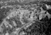 Flygfoto över Magnetområdet, Ludvika.