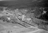 Flygfoto över Lima kyrka.