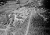 Flygfoto över Lima kyrka.