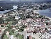 Flygfoto över Mora.