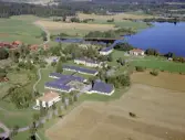 Flygfoto över Folkärna, Sjöviks folkhögskola.