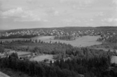 Flygfoto över Grängesberg.