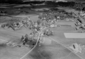 Flygfoto över Fors, år 1950.