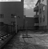 Mattpiskställning på gården Engelbrektsgatan 30, 1960-tal