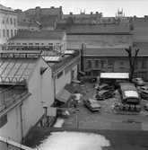 x Gårdsinteriör vid Köpmangatan, 1960-tal