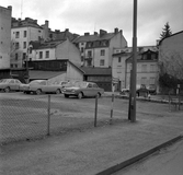 Parkering vid Slottsgatan 5, 1970-tal
