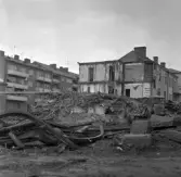 Rivningshus i kvarteret Räven, 1971
