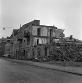 Rivningsmassa på Trädgårdsgatan 23-25, 1971