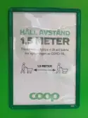 Informationsskylt på Coop