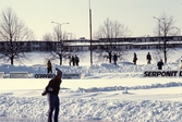 Besökare vid skrinning i Modulent Cup på Trängen, 1979