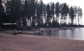 Strand och båtplats vid Skagerns stugby, 1968