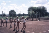 Tennis på friidrottsskolan på Gustavsvik, 1970-tal