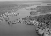 Flygfoto över Grängesberg.