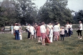 Upptakt inför simskola i Hästhagen, 1970