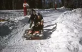 Pulkaåkning i Ånnaboda, 1970